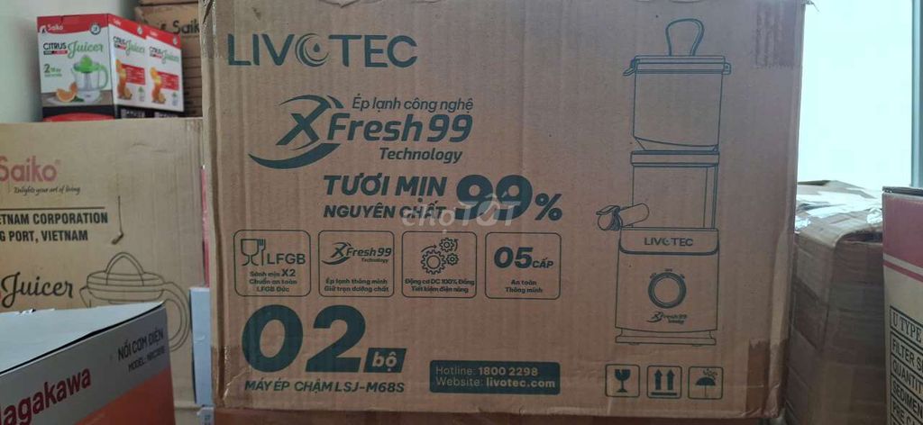 Máy ép chậm Livotec LSJ-M68S XFresh99 Mới 100%. Mua bán Bếp, lò, đồ điện nhà bếp tại Quận Liên Chiểu Đà Nẵng được đăng bởi Điện máy giá sỉ Đà Nẵng hình 1