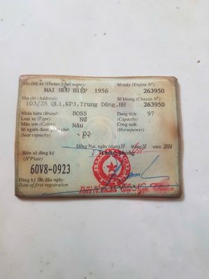 Honda BOSS 2006 màu Nâu. Mua bán Xe máy tại Thành phố Cà Mau Cà Mau được đăng bởi Nguyễn trường nhật long