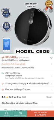 Robot Hút Bụi Lau Nhà Thông Minh Liectroux C30B. Mua bán Nội thất, đồ gia dụng khác tại Huyện Bình Chánh Tp Hồ Chí Minh được đăng bởi Phương Led