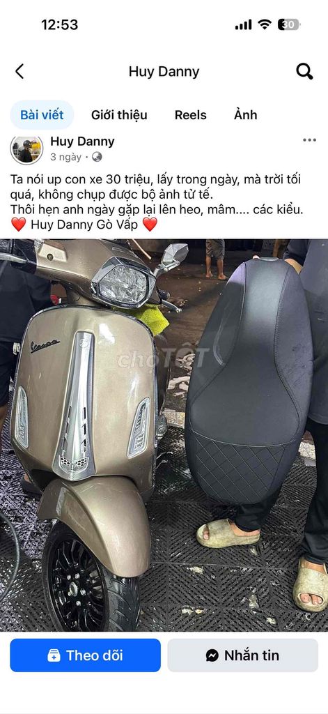 vespa iget kiểng. Mua bán Xe máy tại Quận Bình Tân Tp Hồ Chí Minh được đăng bởi văn vinh hình 5