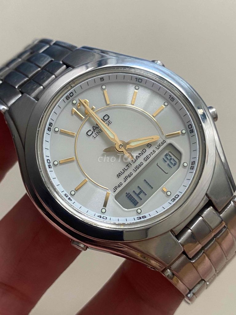 MẪU CASIO LCW-M200 CHẠY 2 MÁY PIN SOLAR CHUẨN HÃNG