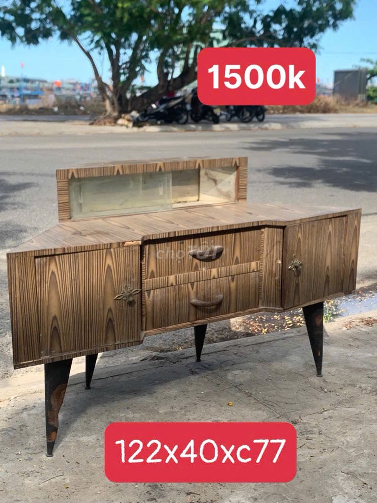 Tủ kệ gia đình Gỗ Nâu 122x40x77cm. Mua bán Tủ, kệ gia đình tại Quận Sơn Trà Đà Nẵng được đăng bởi THẾ GIỚI ĐỒ CŨ ĐÀ NẴNG hình 1