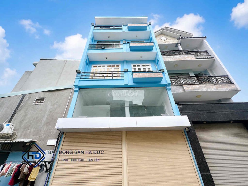 Nhà 4 lầu 6x9 gần trường học Lê Văn Thọ
