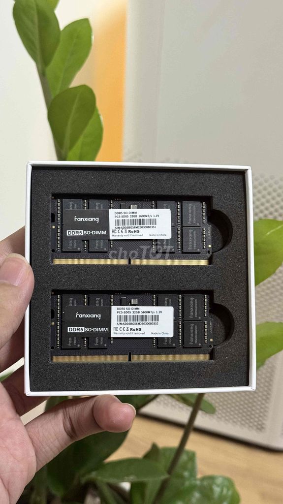 RAM LAPTOP D5 DDR5 SO-DIMM 32GB BUS 5600. Mua bán Linh kiện (RAM, Card...) tại Quận Hà Đông Hà Nội được đăng bởi Nguyễn Đình Mạnh hình 1