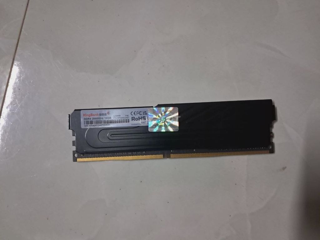 RAM KingBank DDR4 2666MHz 16GB Đen. Mua bán Linh kiện (RAM, Card...) tại Quận Long Biên Hà Nội được đăng bởi おとめ座ひなたぼっこ hình 1
