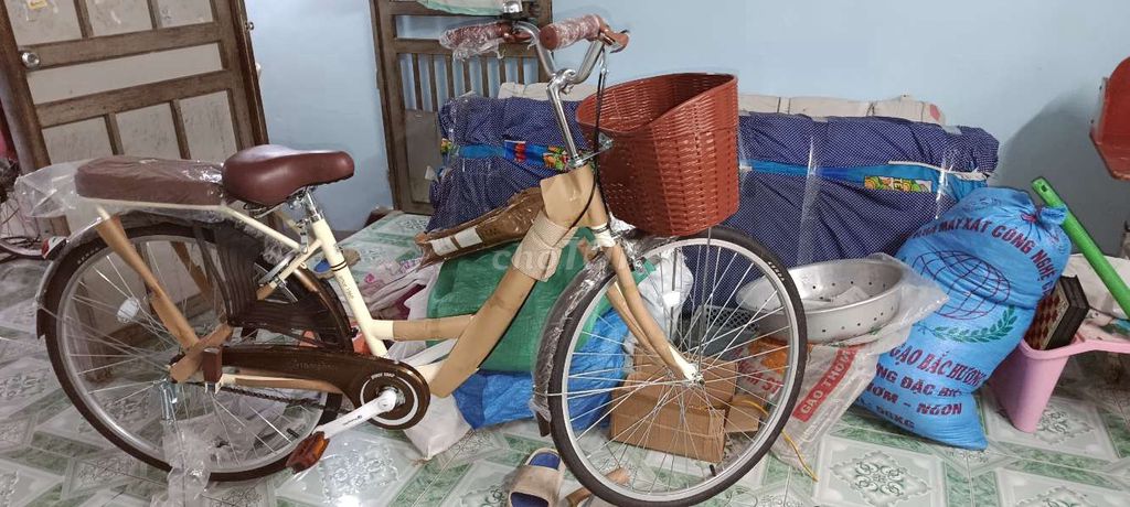Xe đạp Thống Nhất màu nâu kem, hàng mới. Mua bán Xe đạp tại Quận Hoàn Kiếm Hà Nội được đăng bởi Nguyendinhhoan hình 1