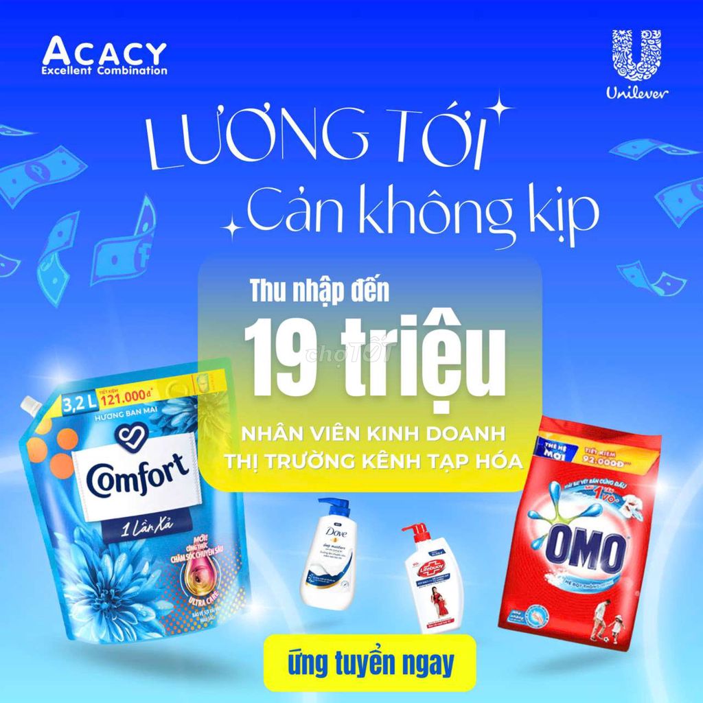 TIẾP THỊ THỊ TRƯỜNG UNILEVER CHỢ GẠO TIỀN GIANG