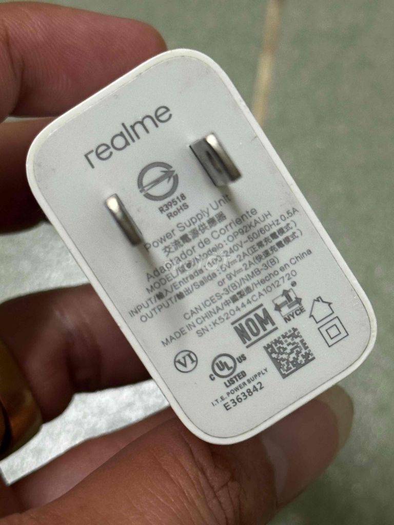 Củ sạc Realme OP92KAUH Trắng 25W Zin Máy. Mua bán Phụ kiện (Màn hình, Chuột...) tại Quận Tân Phú Tp Hồ Chí Minh được đăng bởi Trịnh Huy hình 1