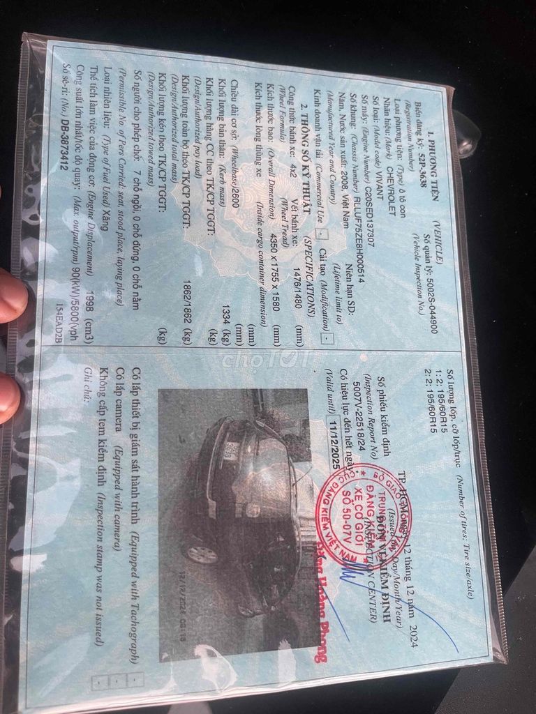 Chevrolet Vivant 2008, số sàn 2.0. 55000 km, 105T. Mua bán Ô tô tại Quận 10 Tp Hồ Chí Minh được đăng bởi Lê công hoà hình 5