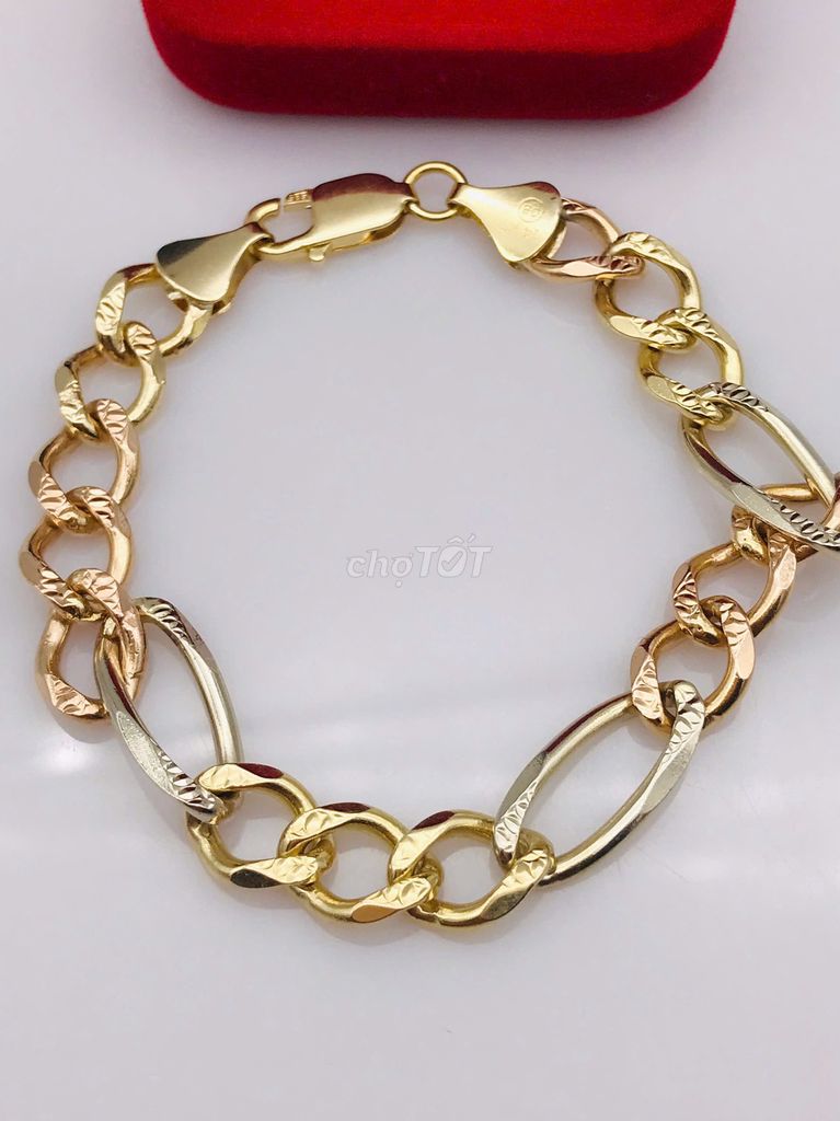 Lắc tay Nam Vàng 14k dài 20cm nặng 6 chỉ. Mua bán Phụ kiện thời trang khác tại Quận Phú Nhuận Tp Hồ Chí Minh được đăng bởi Hưng Đoàn  hình 1