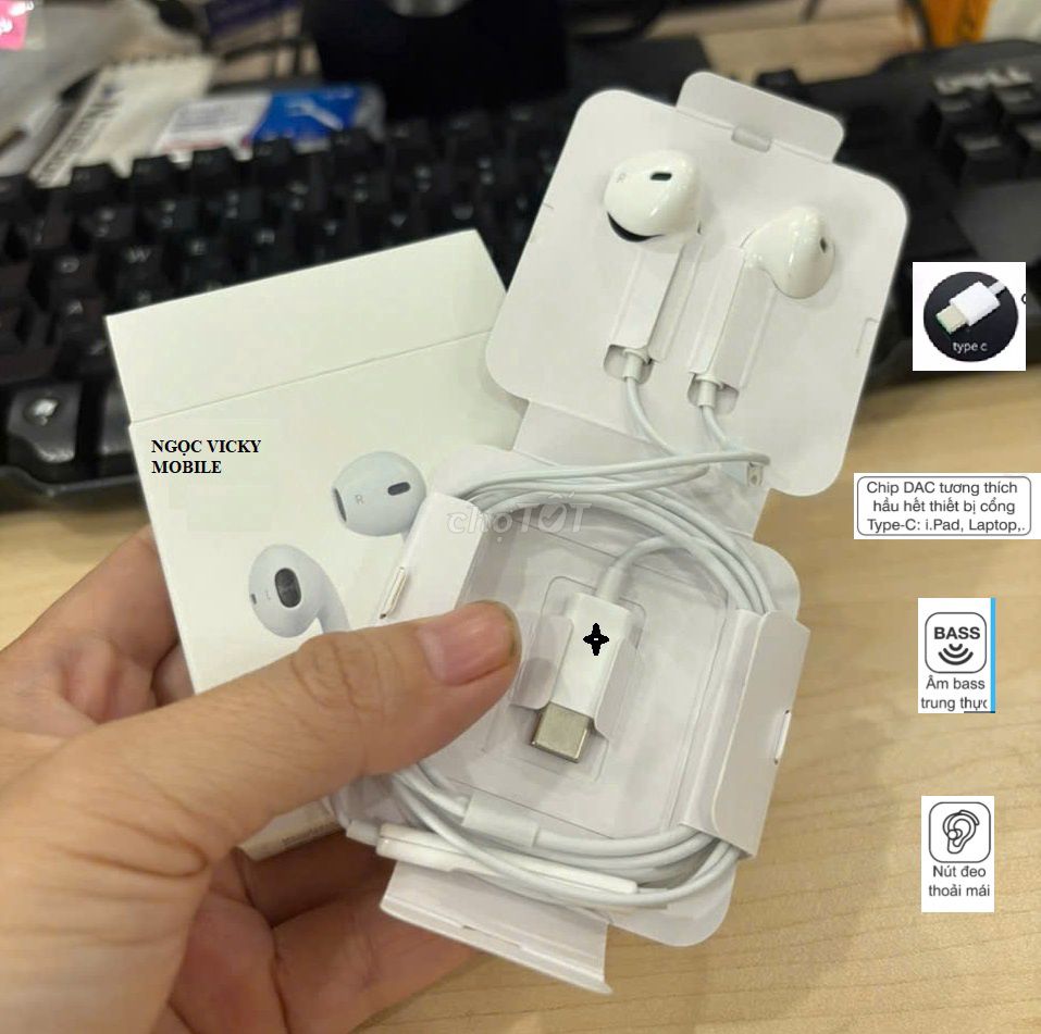 Tai nghe có dây Apple EarPods USB-C Trắng. Mua bán Tivi, Âm thanh tại Huyện Bình Chánh Tp Hồ Chí Minh được đăng bởi Ngọc Nguyễn hình 1