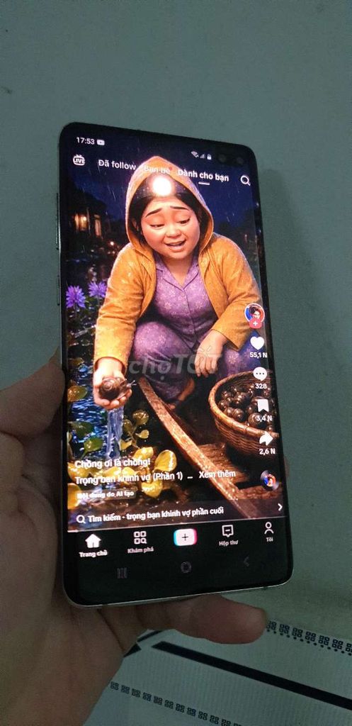 Samsung S10 Plus 6gb/128gb. Mua bán Điện thoại tại Quận Tân Phú Tp Hồ Chí Minh được đăng bởi Trần Gia Bảo hình 1