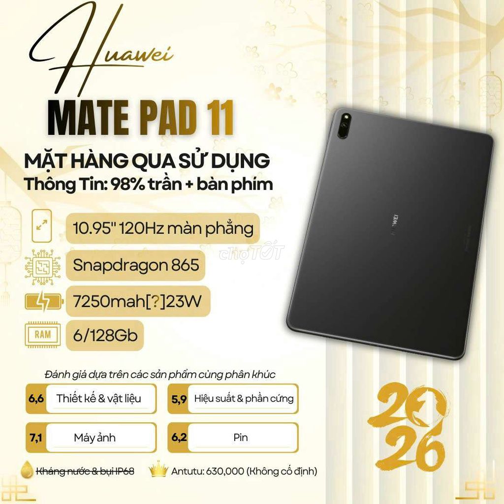 Huawei Matepad 11 6GB/128GB Harman Kardon. Mua bán Máy tính bảng tại Quận Ninh Kiều Cần Thơ được đăng bởi Zelda Phone hình 1