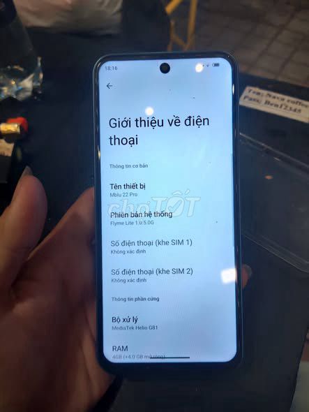 Meizu Mblu 22 Pro 4GB/128GB Xanh. Mua bán Điện thoại tại Quận 1 Tp Hồ Chí Minh được đăng bởi Hội Đồ Điện Tử hình 1