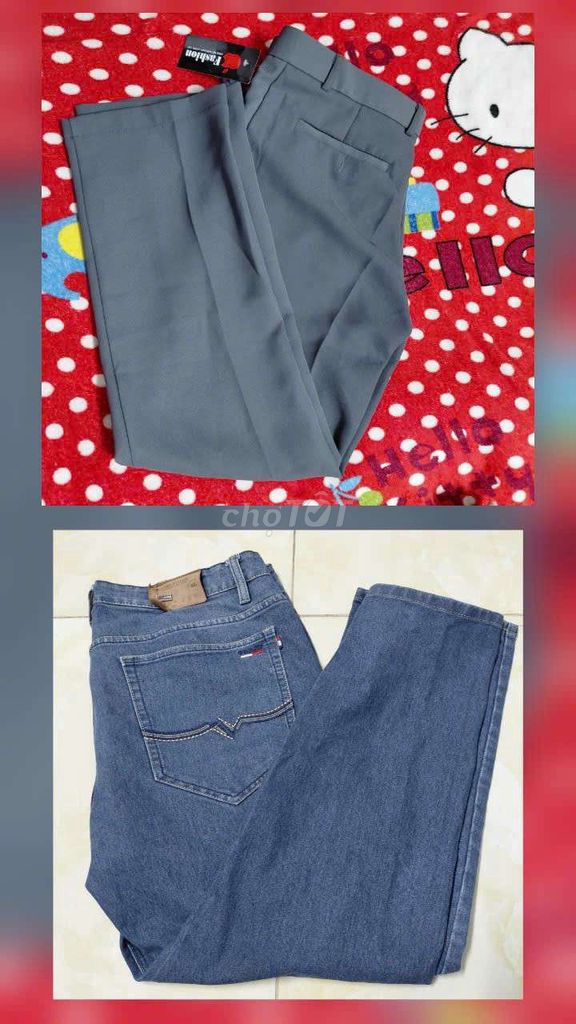 Quần tây nam size 33 màu Xám. Mua bán Quần áo tại Quận Gò Vấp Tp Hồ Chí Minh được đăng bởi T hình 1