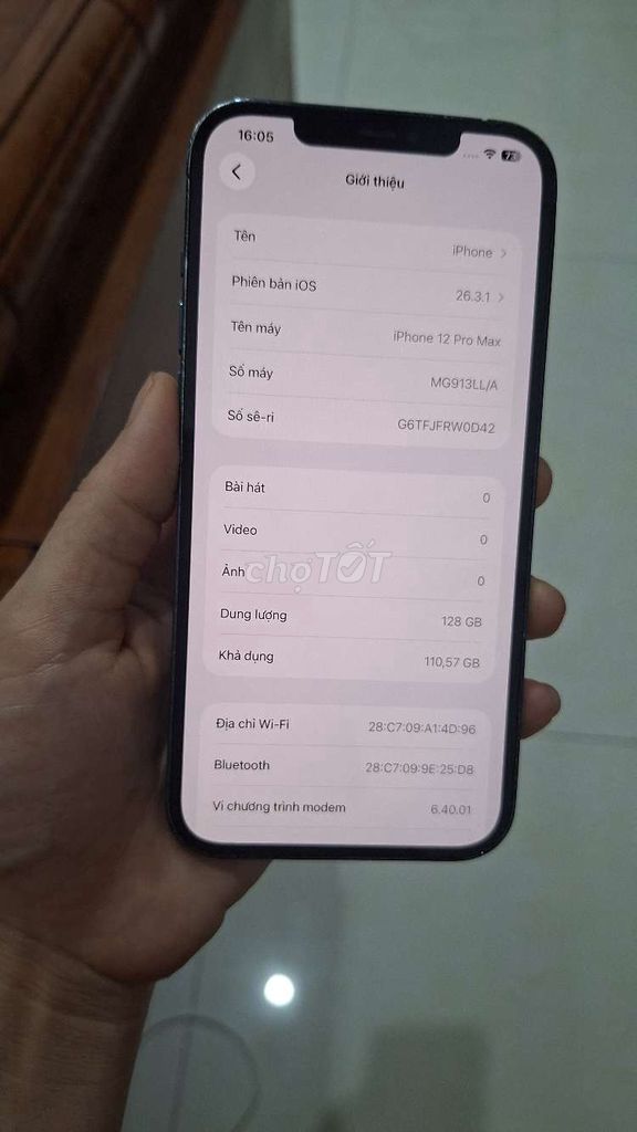 Apple iPhone 12 Pro Max 128GB Xám. Mua bán Điện thoại tại Huyện Gia Lâm Hà Nội được đăng bởi Hoàng Ngọc hình 1