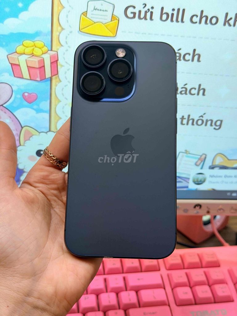 Apple iPhone 15 Pro Xanh Titan. Mua bán Điện thoại tại Quận Bình Tân Tp Hồ Chí Minh được đăng bởi Hoàng Trần Quí  hình 1
