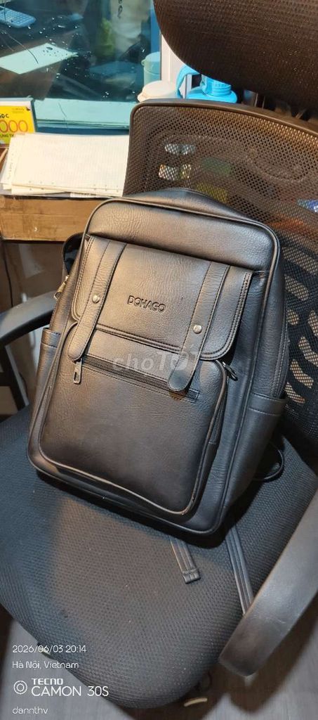 Balo DOHACO Da Đen Nam. Mua bán Túi xách tại Quận Cầu Giấy Hà Nội được đăng bởi Thành Đạt Vũ hình 1