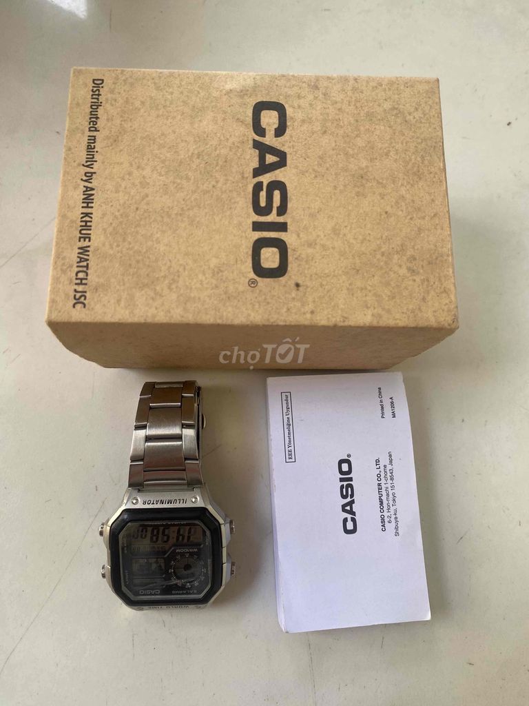 Đồng hồ Casio kim loại Bạc. Mua bán Đồng hồ tại Thành phố Vinh Nghệ An được đăng bởi Thiên Ý hình 1