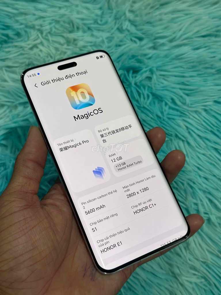 Honor Magic 6 Pro 12/256GB Trắng đẹp cần bán. Mua bán Điện thoại tại Thành phố Thủ Dầu Một Bình Dương được đăng bởi Hoàng hải hình 1