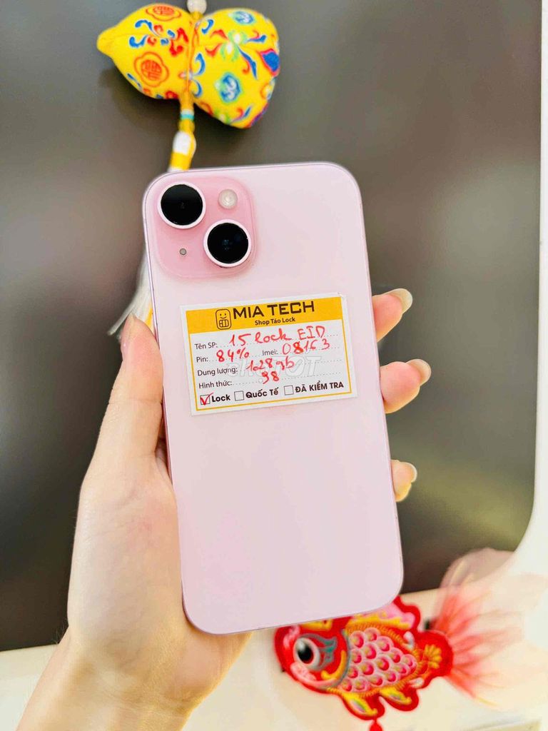 Apple iPhone 15 Lock 128GB Hồng Đã qua sử dụng. Mua bán Điện thoại tại Quận Ba Đình Hà Nội được đăng bởi Huy Trần hình 1