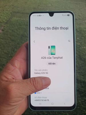 A26-5g Ram 8-256g. Còn bảo hành tháng 8/2026.. Mua bán Điện thoại tại Huyện Đất Đỏ Bà Rịa - Vũng Tàu được đăng bởi Mr- Phat