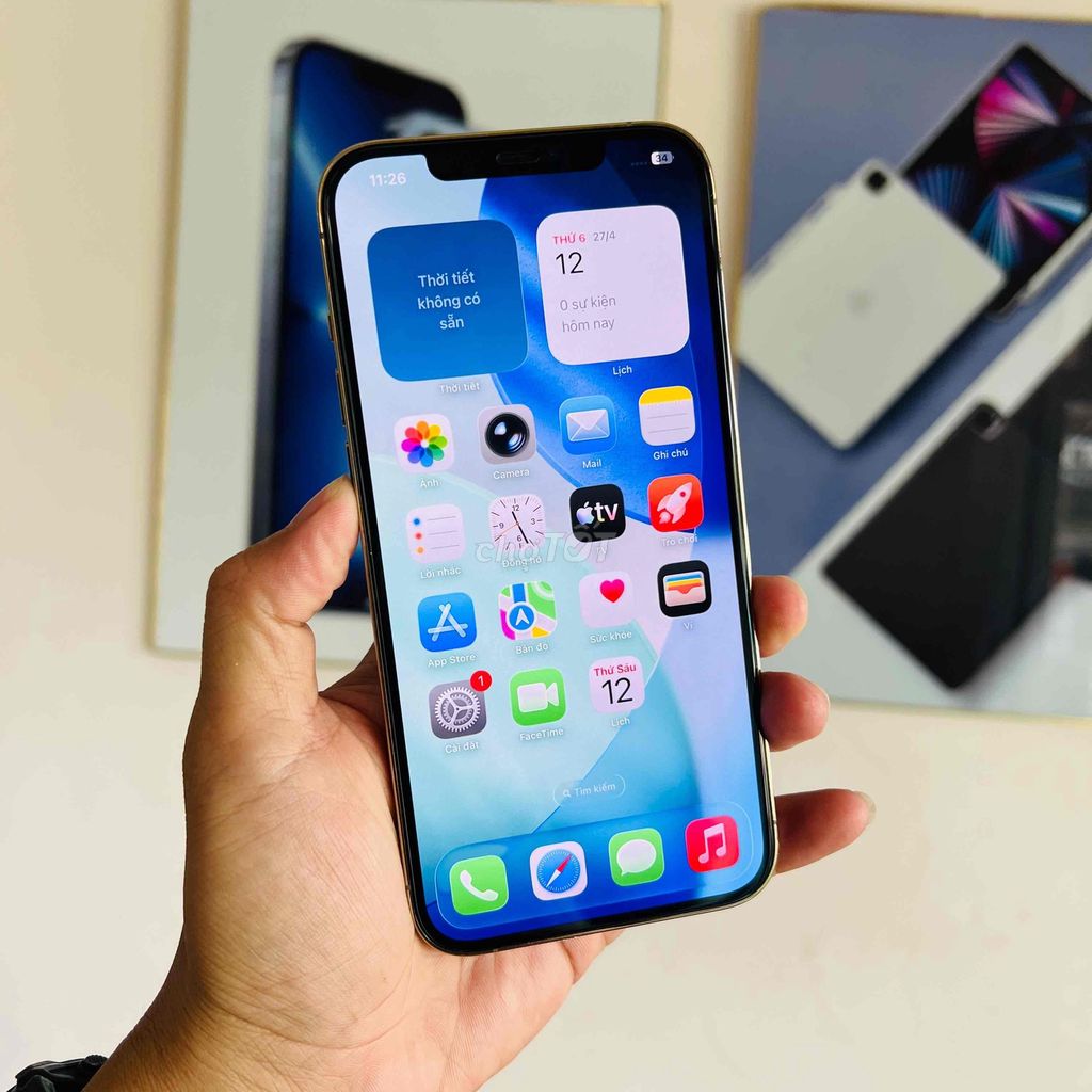 🆘Apple iPhone 12 Pro Max Vàng 256GB pin zin 91%. Mua bán Điện thoại tại Quận Ninh Kiều Cần Thơ được đăng bởi Trường Mobile hình 1