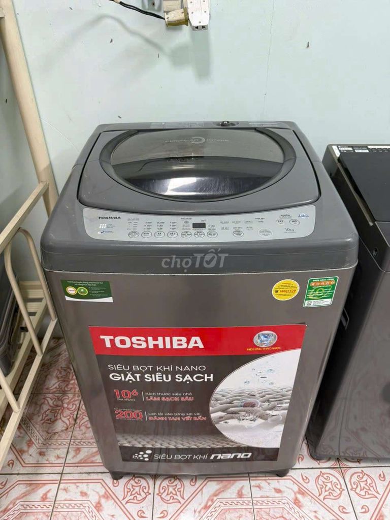 Máy giặt Toshiba 10kg Xám. Mua bán Máy giặt tại Quận 7 Tp Hồ Chí Minh được đăng bởi Điện Lạnh Giá Tốt  hình 1