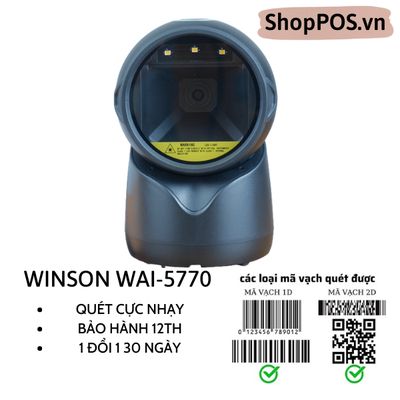 Máy quét mã vạch WINSON WAI 5770 (2D để bàn)
