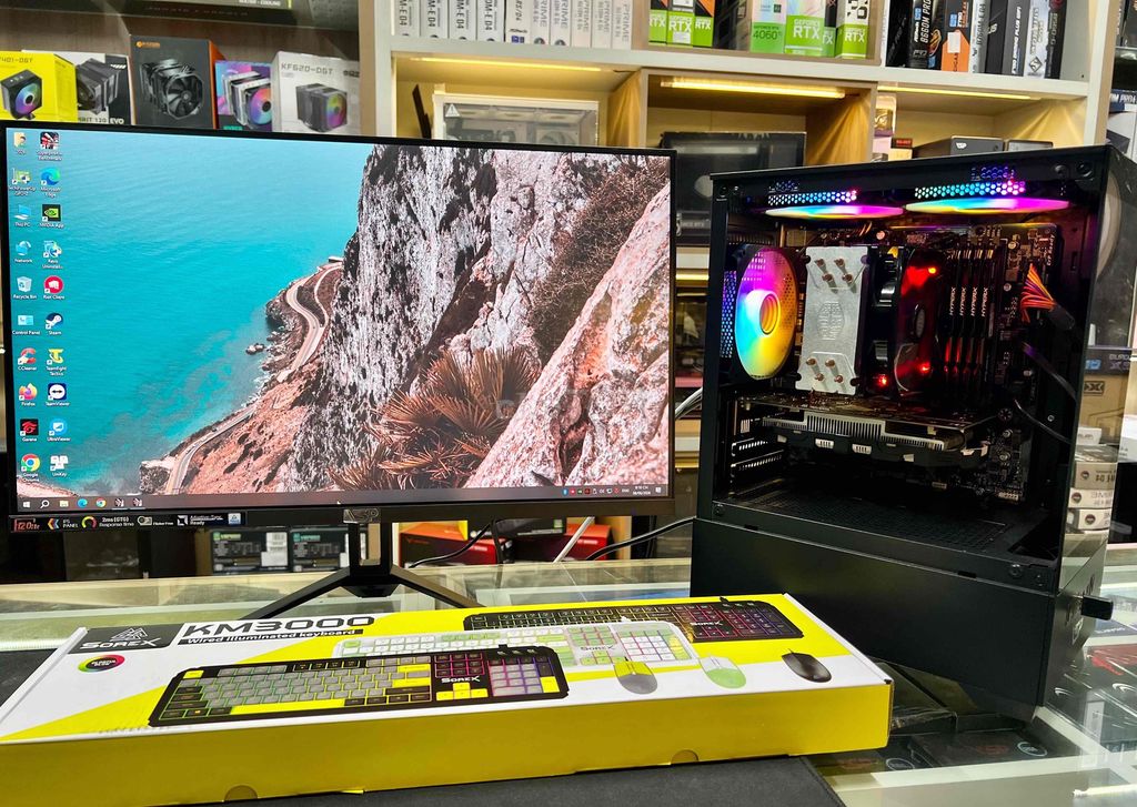 Dàn Máy GameOnline i7-7700/ 16G/GTX 1050ti/24in. Mua bán Máy tính để bàn tại Thành phố Buôn Ma Thuột Đắk Lắk được đăng bởi Hoàng Quý hình 1