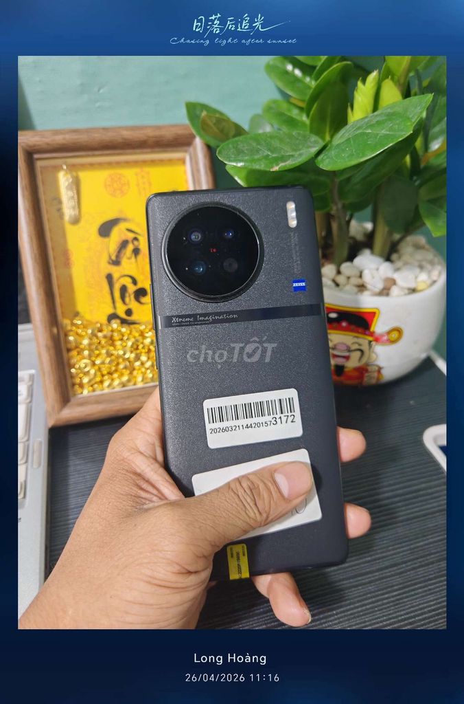 Vivo X90 Đen. Mua bán Điện thoại tại Thành phố Thủ Đức Tp Hồ Chí Minh được đăng bởi Nguyễn Long Hoàng hình 1