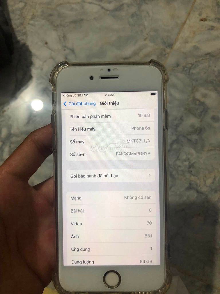 Apple iPhone 6s 64GB Bạc Mất cam, loa, vân tay. Mua bán Điện thoại tại Quận Ninh Kiều Cần Thơ được đăng bởi TRẦN THẾ VINH hình 1