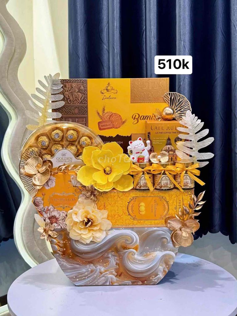 Giỏ quà tặng Golden Crown. Mua bán Đồ ăn, thực phẩm và các loại khác tại Thị xã Phước Long Bình Phước được đăng bởi Vườn Hoa hình 1
