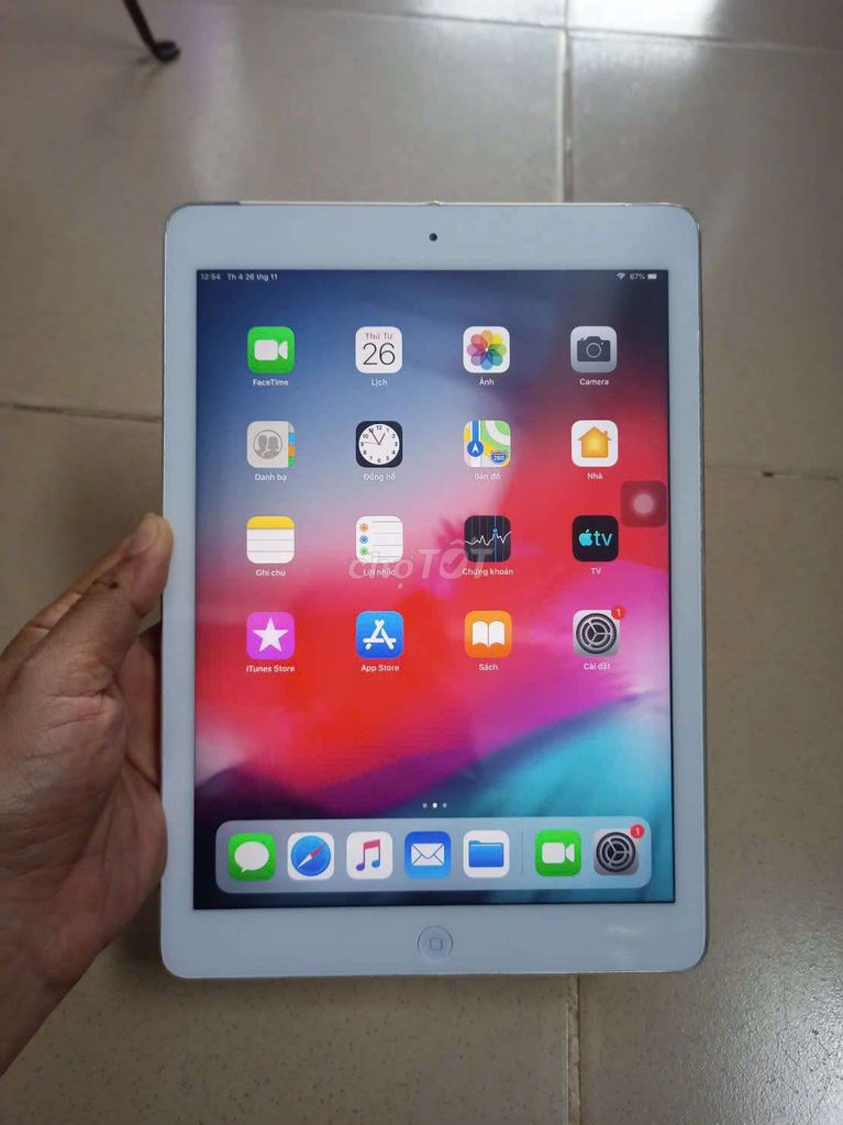 🍎 iPad Air 1 16GB Bạc Đã qua sử dụng. Mua bán Máy tính bảng tại Huyện Hóc Môn Tp Hồ Chí Minh được đăng bởi Phạm Thị Nhung hình 1