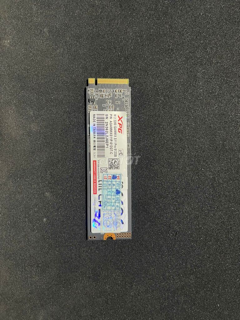 Ổ cứng SSD NVMe XPG Gammix S11 Pro 512GB. Mua bán Linh kiện (RAM, Card...) tại Quận Hà Đông Hà Nội được đăng bởi Hoàng Nguyễn hình 1