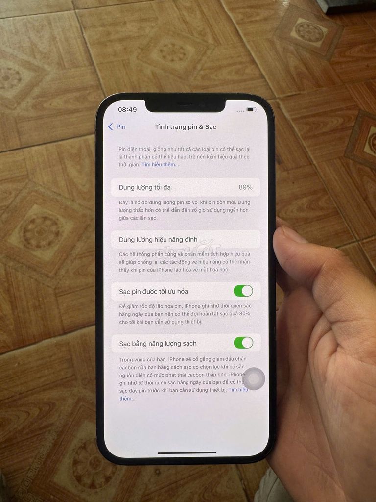 Apple iPhone 12 Pro Max 128GB Xanh 89%. Mua bán Điện thoại tại Quận Thanh Khê Đà Nẵng được đăng bởi MSC Store Di động Giá Tốt Đà Nẵng hình 1