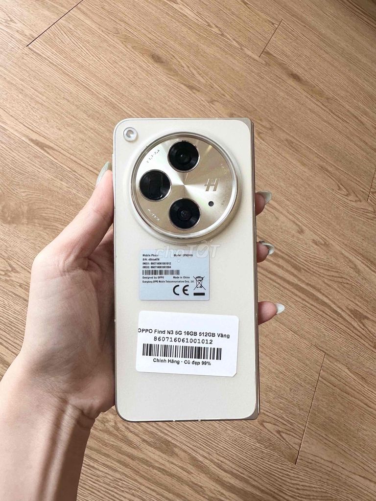 Oppo Find N3 5G 16/512GB Vàng 99%. Mua bán Điện thoại tại Quận Tân Bình Tp Hồ Chí Minh được đăng bởi TuanDigi VN hình 1