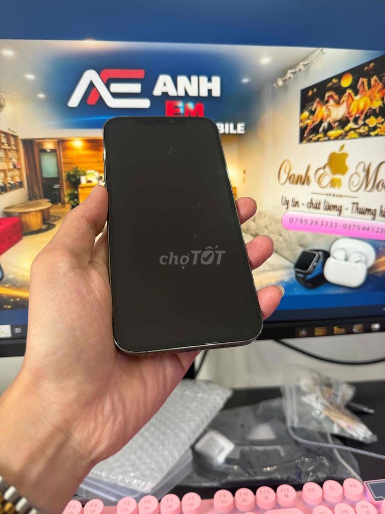 Apple iPhone 12 Pro Max 128GB Xám. Mua bán Điện thoại tại Thành phố Nha Trang Khánh Hòa được đăng bởi Thiện Thanh hình 1