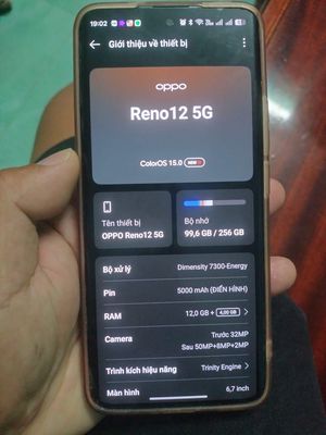 Oppo Reno12 5G 12GB/256GB Bạc