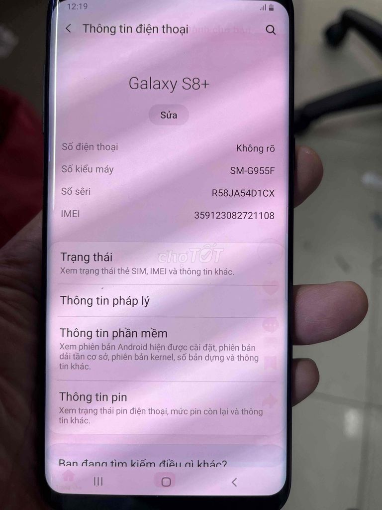 Samsung Galaxy S8+ 64GB Đen, màn ám. Mua bán Điện thoại tại Huyện Hóc Môn Tp Hồ Chí Minh được đăng bởi Hải hình 1