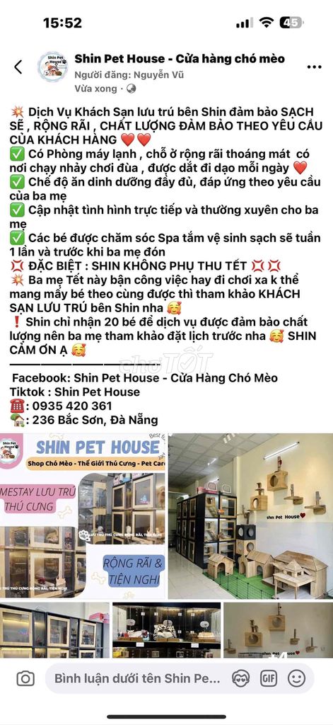 khách sạn lưu trú thú cưng dịp Tết