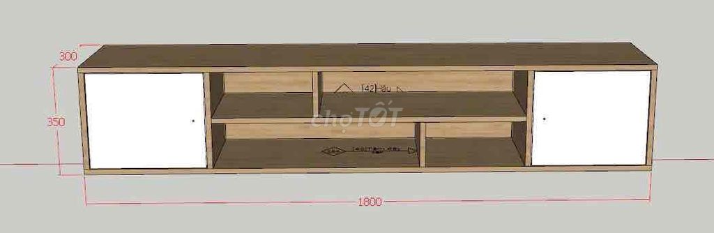 Kệ tivi Gỗ MDF. Mua bán Tủ, kệ gia đình tại Huyện Hóc Môn Tp Hồ Chí Minh được đăng bởi Trần Võ Hoàng Linh hình 1