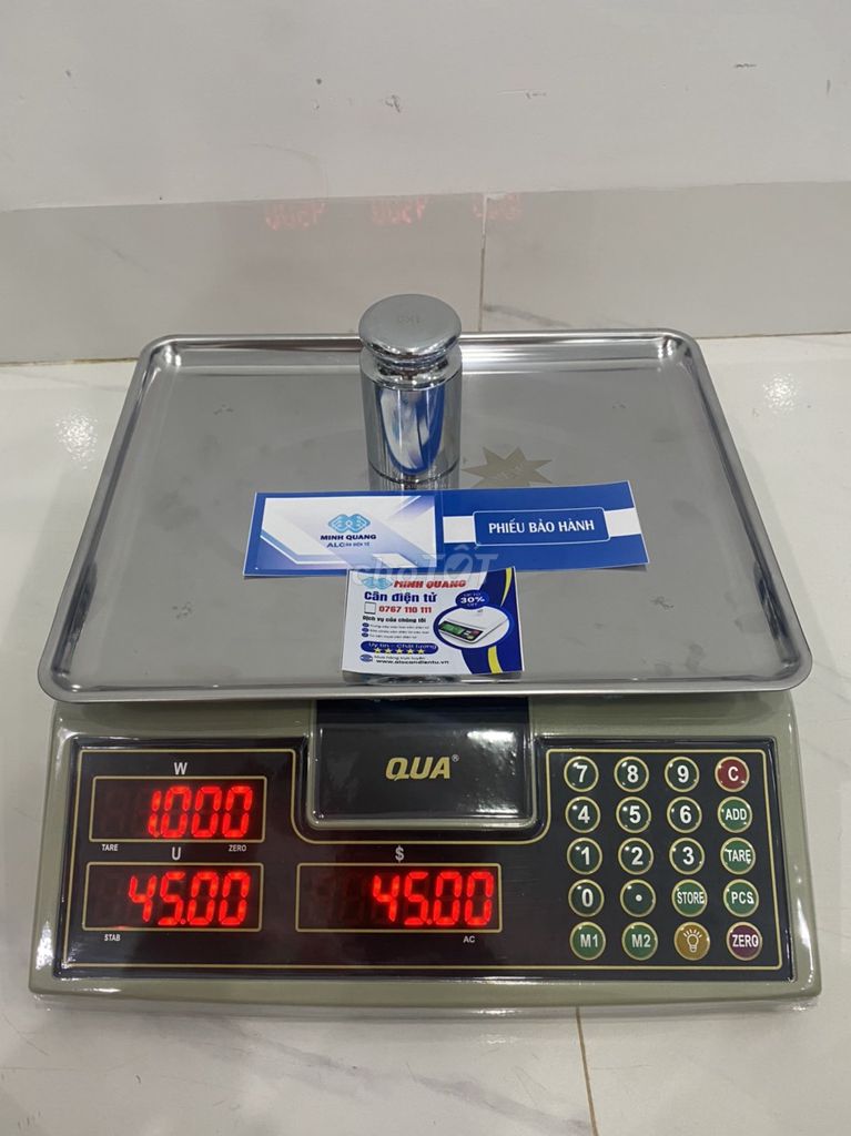 Cân tính tiền Minh Quang QUA910 30KG 2 màn hình. Mua bán Đồ dùng văn phòng tại Thành phố Buôn Ma Thuột Đắk Lắk được đăng bởi CÂN MINH QUANG hình 1