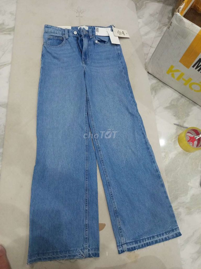 Quần jean H&M Cotton tái chế EUR 32. Mua bán Quần áo tại Huyện Quảng Điền Thừa Thiên Huế được đăng bởi hàng boom lazada hình 1