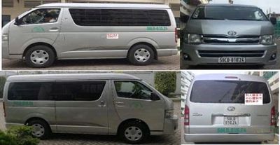 Xe khách Toyota Hiace Bạc