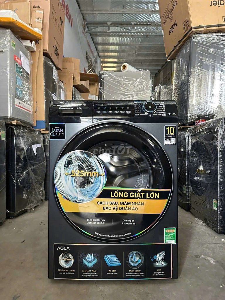 Máy giặt Aqua Inverter 8.5kg Đen. Mua bán Máy giặt tại Quận Tân Bình Tp Hồ Chí Minh được đăng bởi nguyễn uyên hình 1