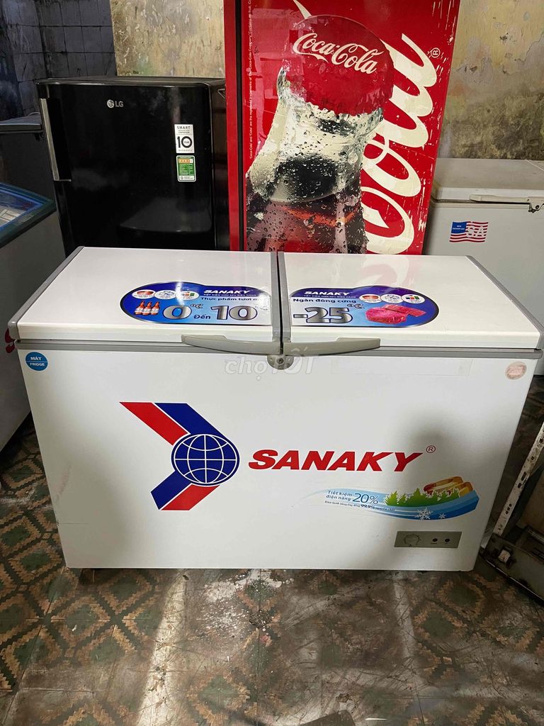 tủ đông snakay 2 chế độ 400l mới 90%giàn đồng