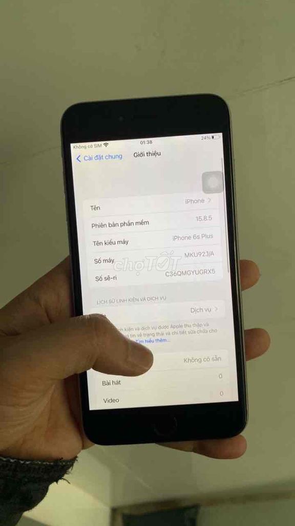 Apple iPhone 6sPlus 64g mvt Xám. Mua bán Điện thoại tại Thị xã Tân Uyên Bình Dương được đăng bởi điện thoại cũ Tân Uyên  hình 1