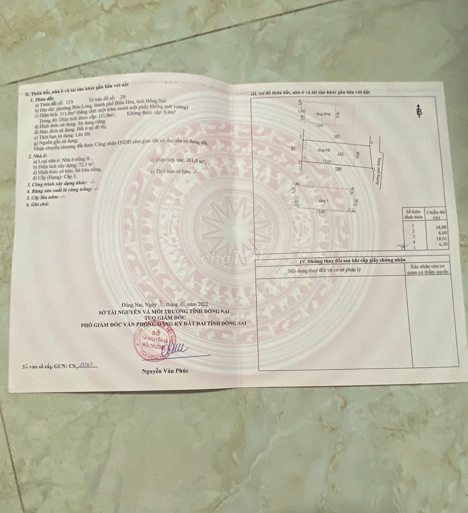 Bán gấp nhà Cấp 3, dt 111 m2. Giá 4,8 tỷ. Đ. Huỳnh Văn Nghệ, Biên Hòa