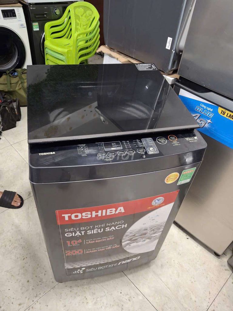 Máy giặt Toshiba 10kg  đã sử dụng. Mua bán Máy giặt tại Quận 7 Tp Hồ Chí Minh được đăng bởi Điện lạnh cũ giá tốt hình 1